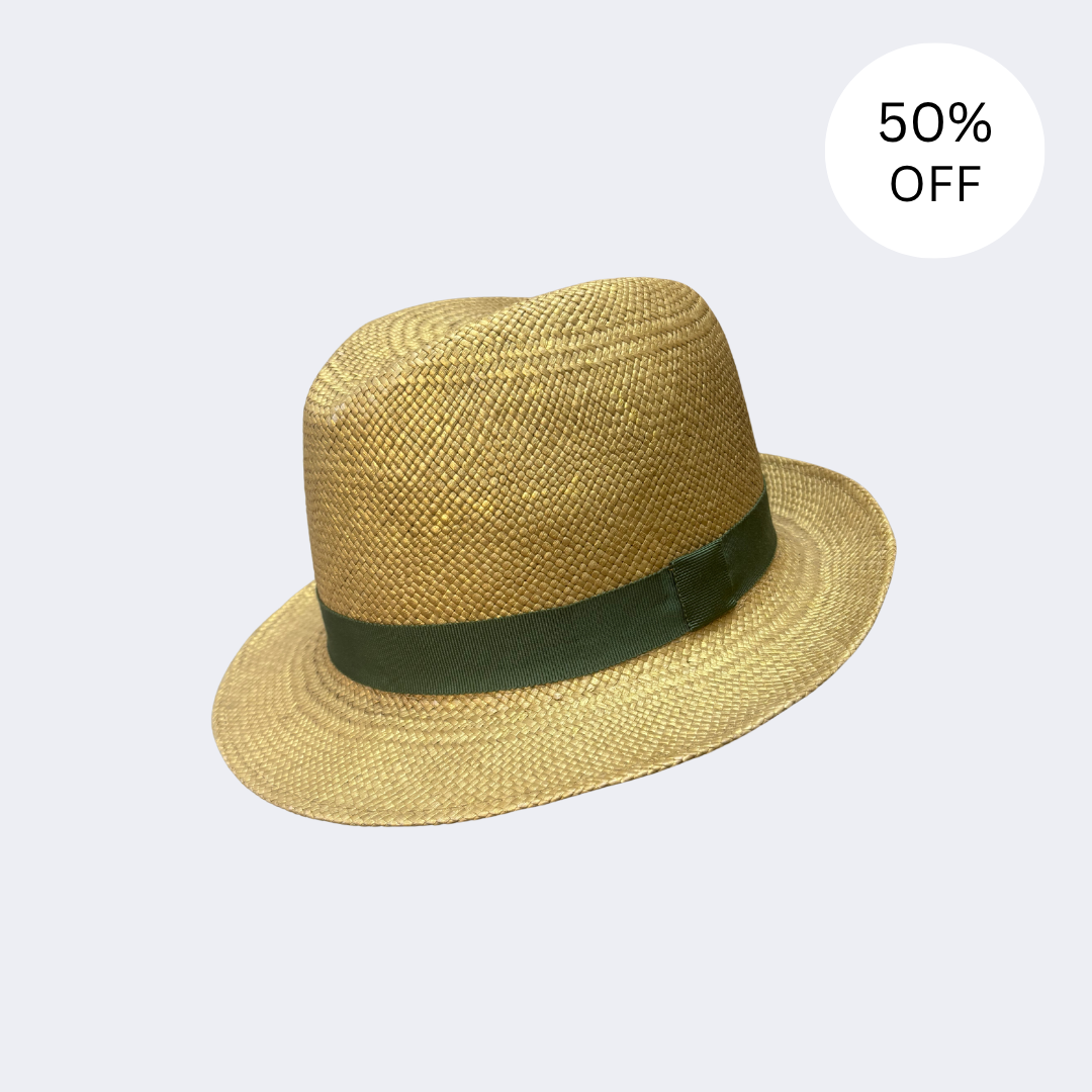 SALE | Gold Panama Trilby [58cm]