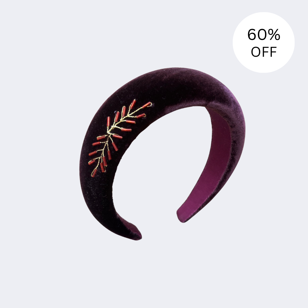 SALE | Mazzy Hairband - Burgundy