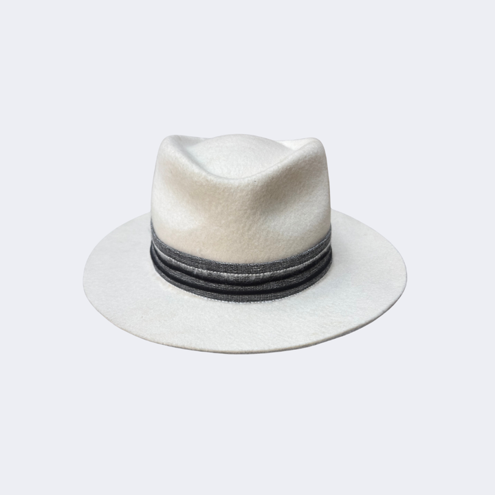 SALE | White Felt Trilby - Honkey Tonk [Small 55cm]