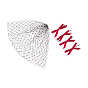 Birdcage Veil - Black/Pink