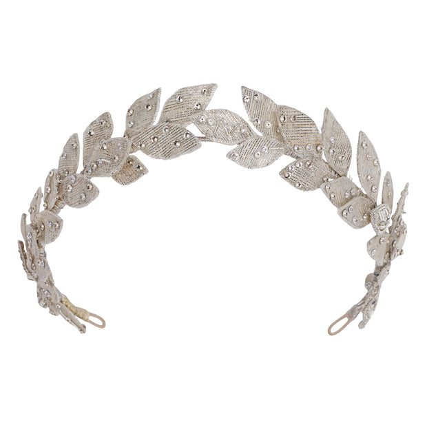 The Silver Sophie Wedding Wreath - Hire