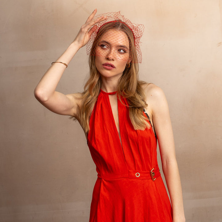 The Veiled Candy Cane Hairband