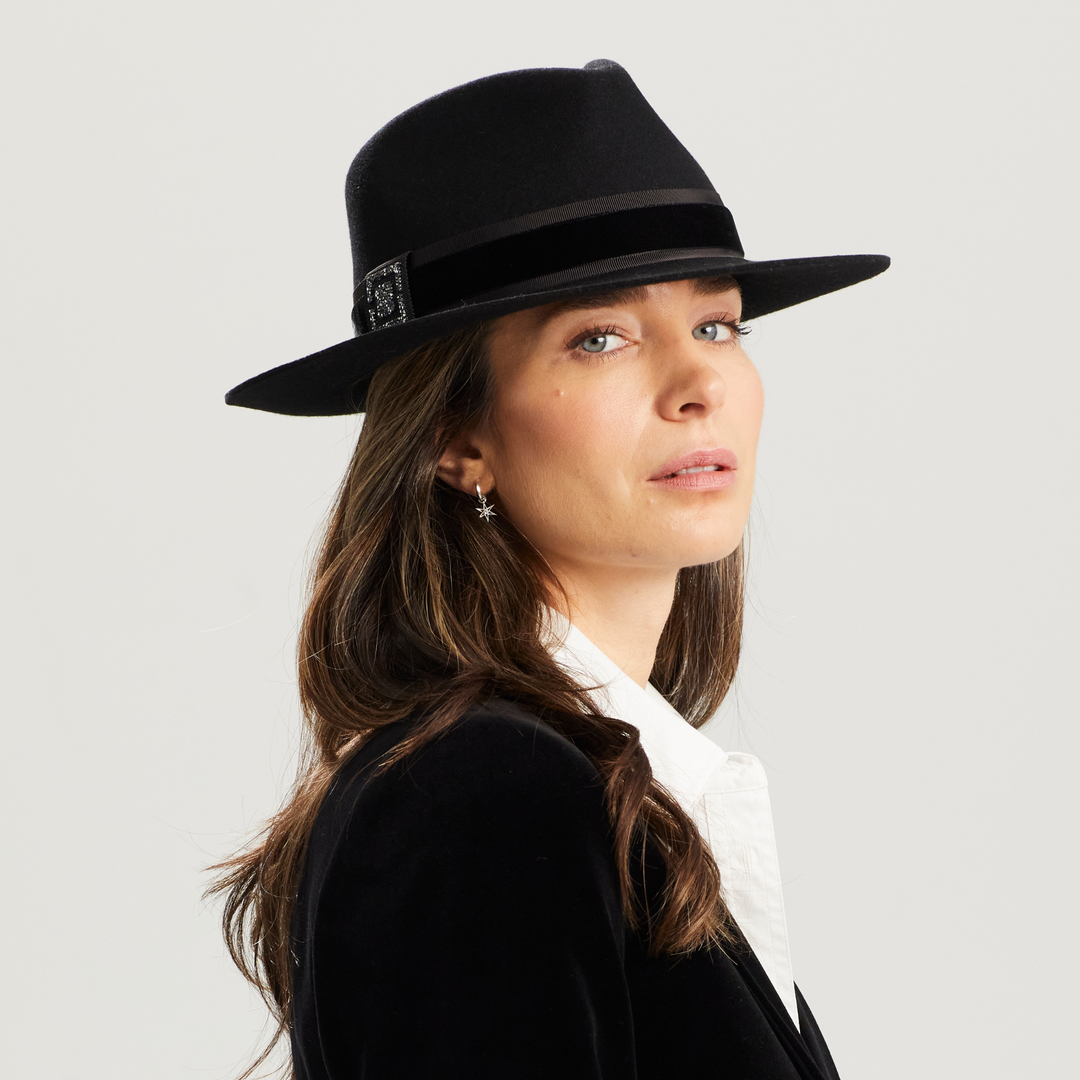 Golborne Trilby - Black Cosmic Crest