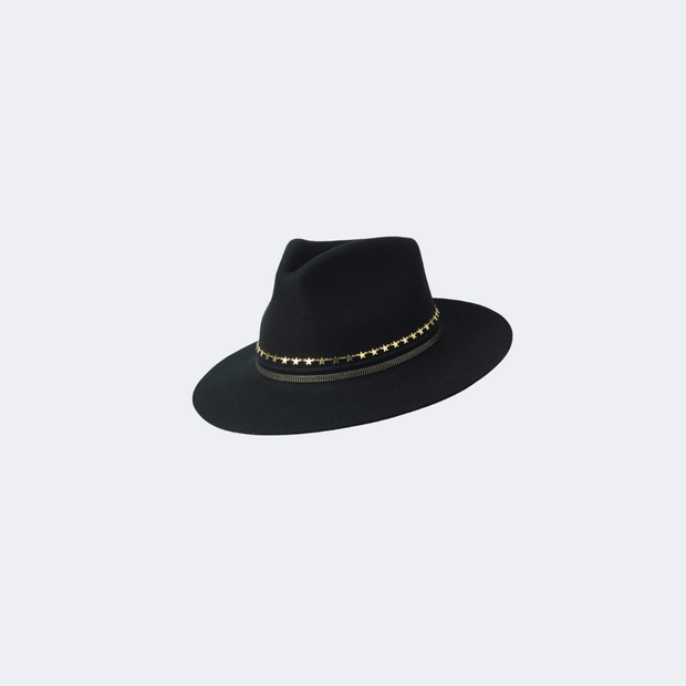 Golborne Trilby - Black 'Fandango' with Star Chain