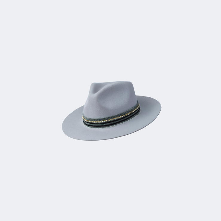 Golborne Trilby - Dove Grey 'Fandango' with Chain