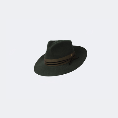 Golborne Trilby - Racing Green 'Rockabilly' with Star Studs