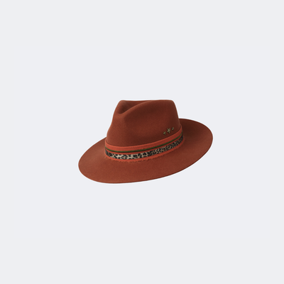 Golborne Trilby - Rust 'Honky-tonk' with Star Studs