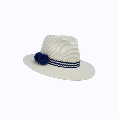 Ivory World Traveller - Blue Wave with Pompoms