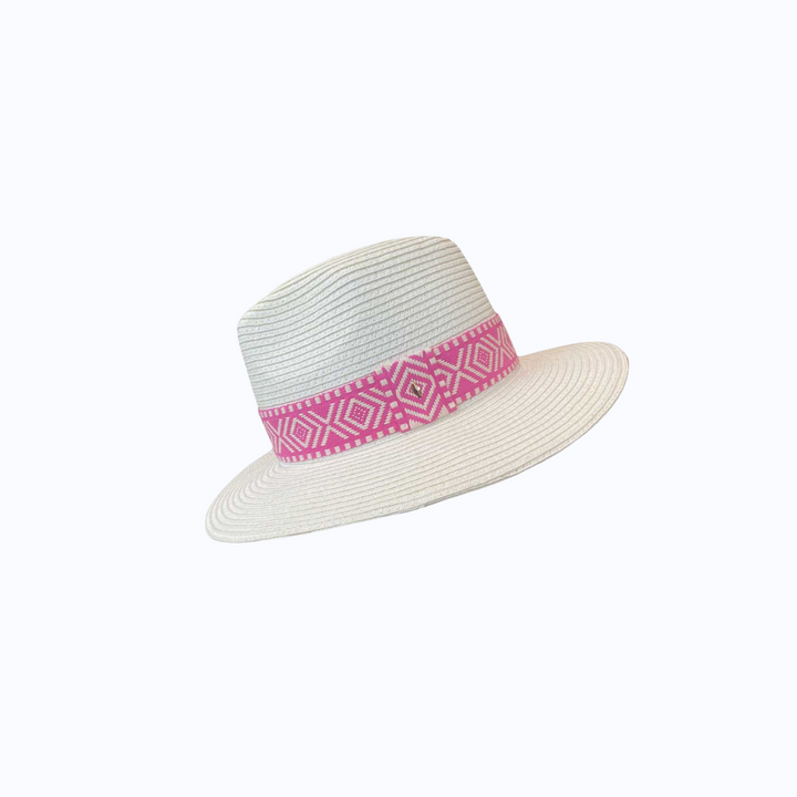 Ivory World Traveller - Pink Geometric