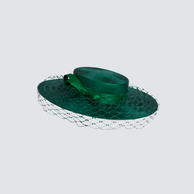 JCM x Cefinn: Alice Boater - Emerald