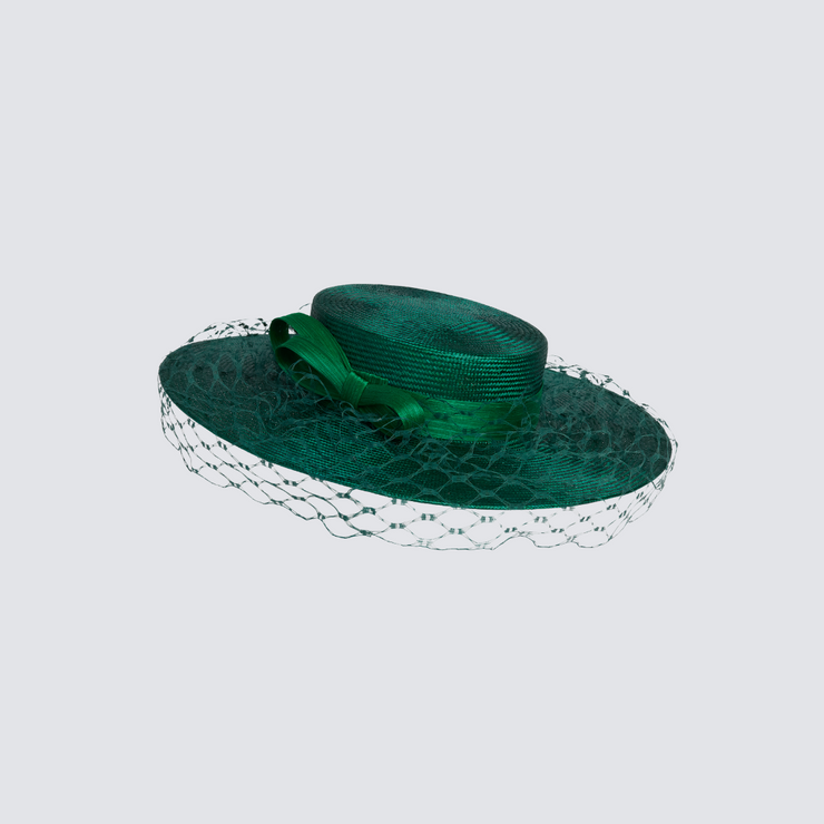 JCM x Cefinn: Alice Boater - Emerald