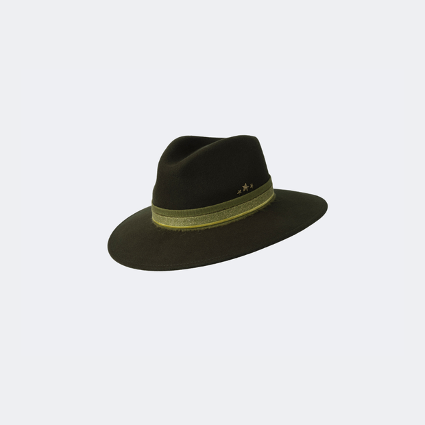 Montana Trilby - Loden 'Honky-tonk' with Star Studs