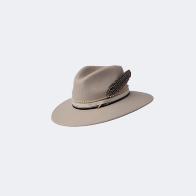 Montana Trilby - Sand 'Yankee' with Chain and Feather