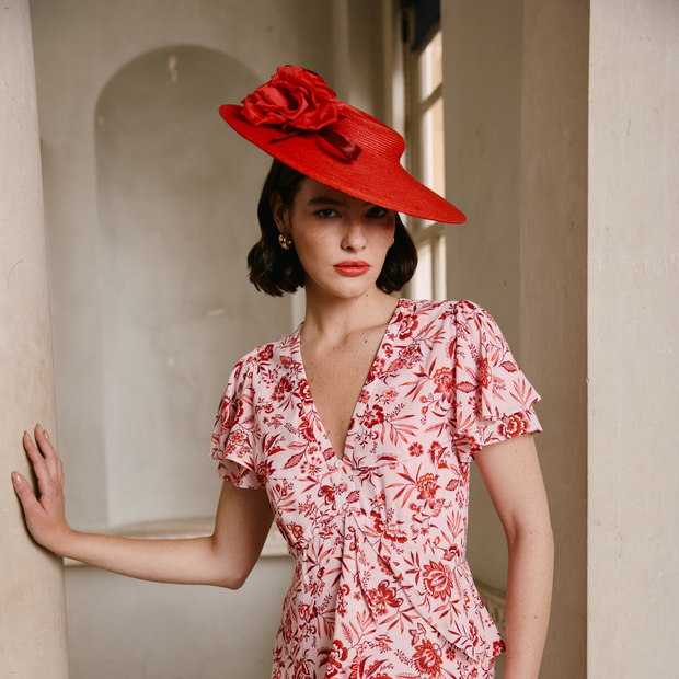 JCM x Cefinn: Rita Boater - Scarlet