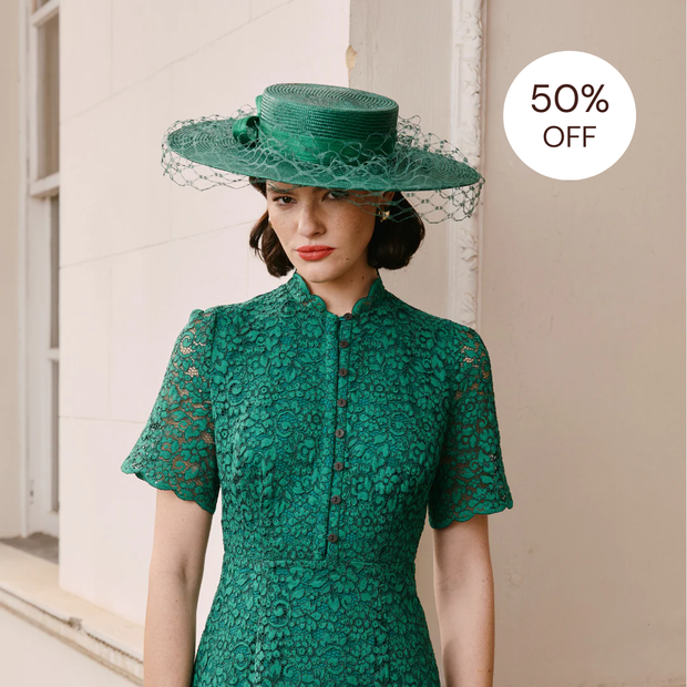 SALE | JCM x Cefinn: Alice Boater - Emerald