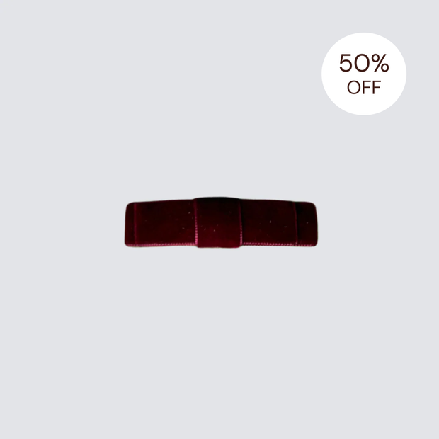 SALE | Children's Velvet Bow - Berry