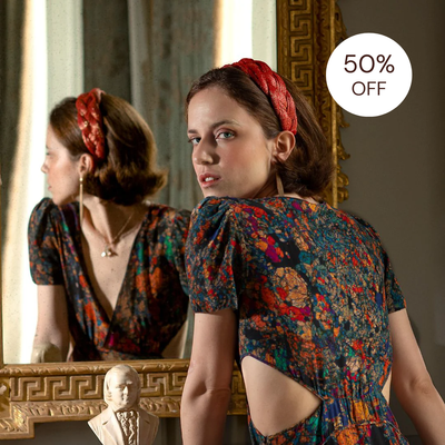 SALE | Toquilla Hairband - Saffron Shimmer