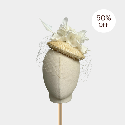 SALE | Alicia Button Hat - Ivory