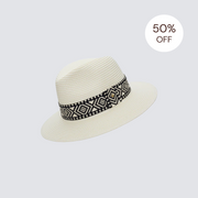 SALE | Ivory World Traveller - Black Geometric [Large]