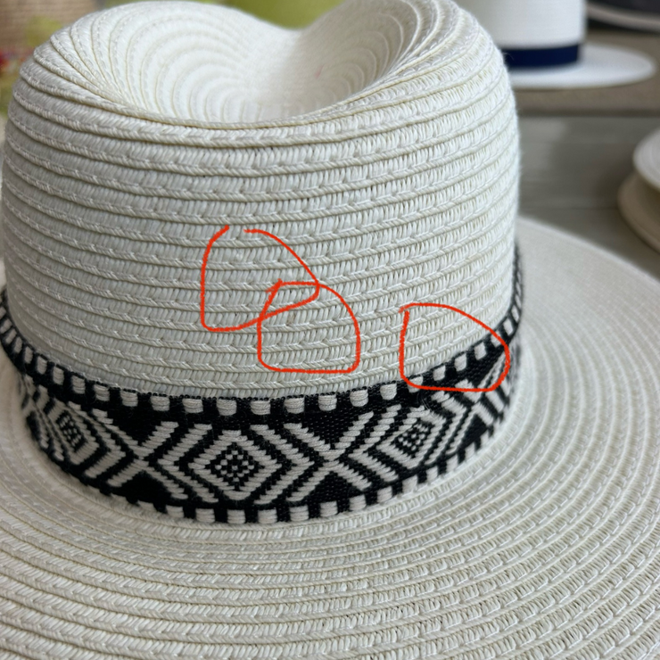 SALE | Ivory World Traveller - Black Geometric [Medium]