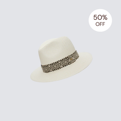SALE | Ivory World Traveller - Olive Geometric [Medium]