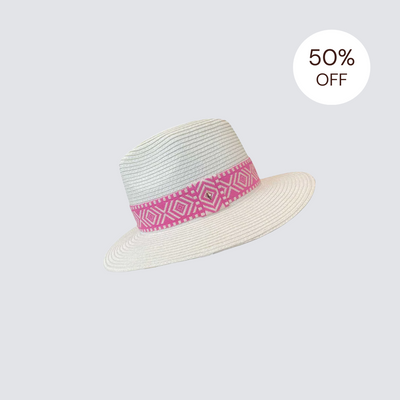 SALE | Ivory World Traveller - Pink Geometric [Small]