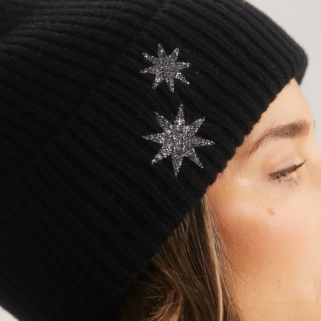 Star Beanie - Black – Jess Collett Milliner