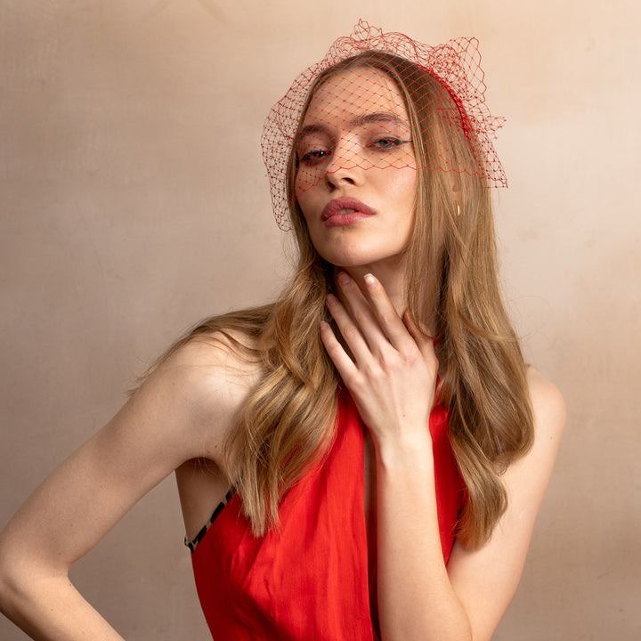 The Veiled Candy Cane Hairband