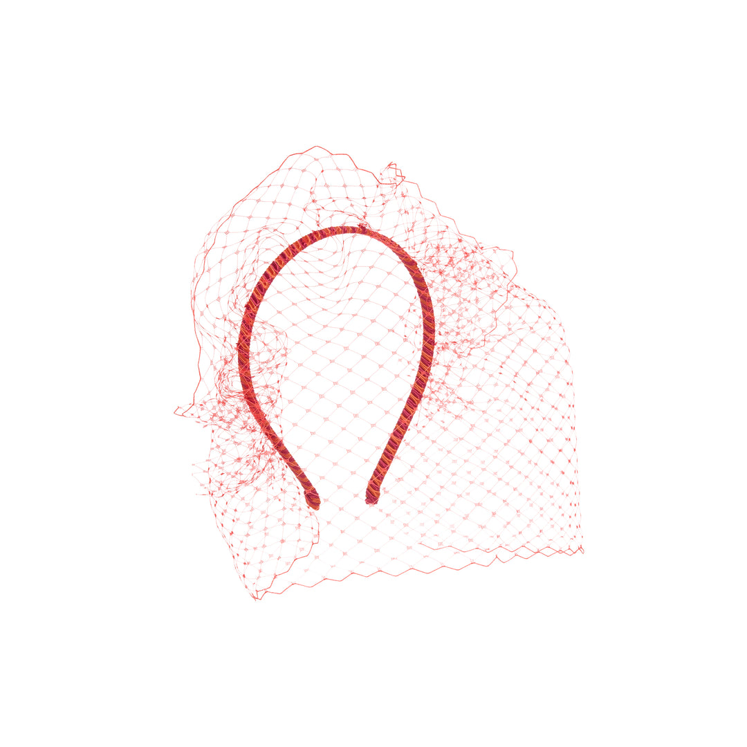 The Veiled Candy Cane Hairband