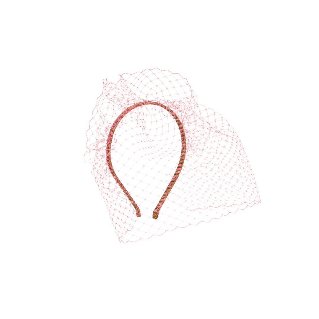 The Veiled Candy Cane Hairband