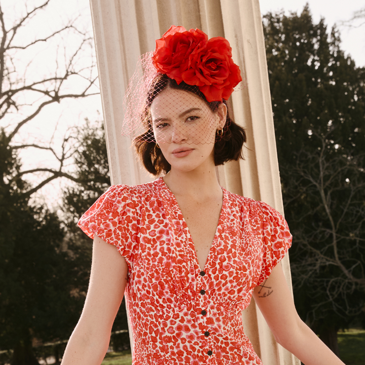 JCM x Cefinn: Viva Hairband - Scarlet