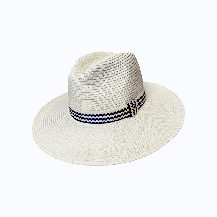 Wide Brim Ivory World Traveller - Blue Wave