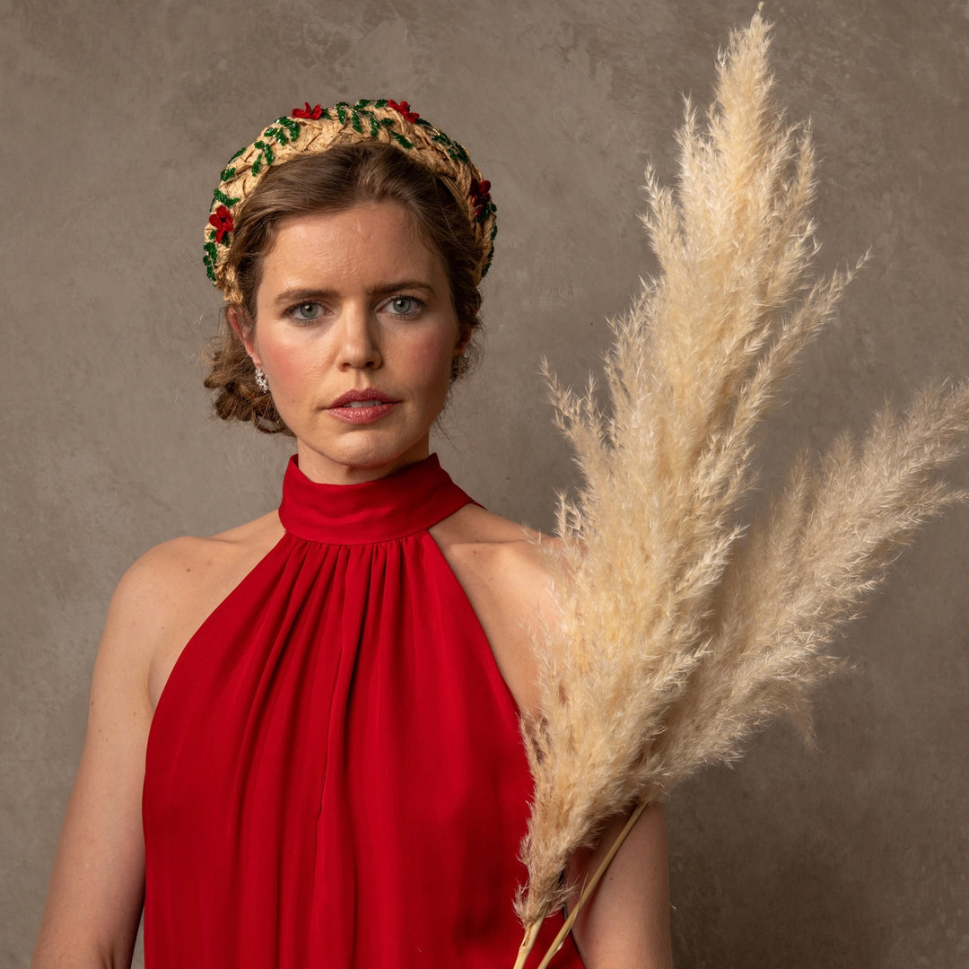 The Wild Flower Raffia Hairband Hire