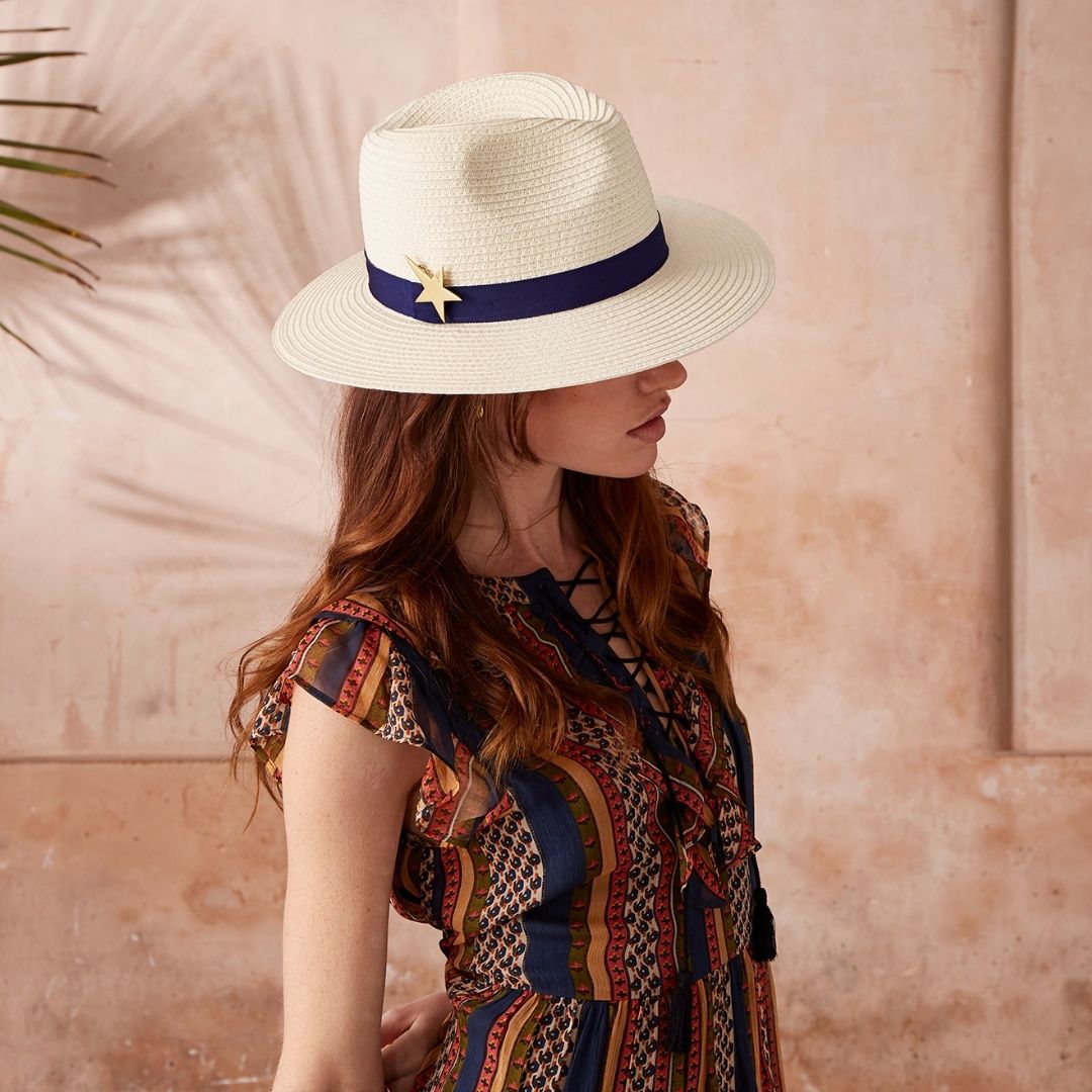 Ivory Pippa World Traveller - Navy with Star Pin