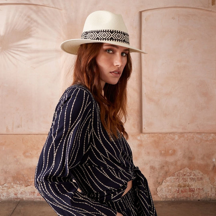 Ivory World Traveller - Black Geometric