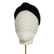 Velvet Turban Band - Black - Black Veil