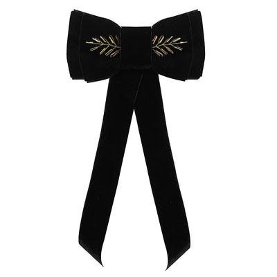 Blondie Tail Bow - Embellished - Black