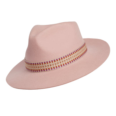 The Goldborne Trilby - Baby Pink with Gaudi Band (NEW)