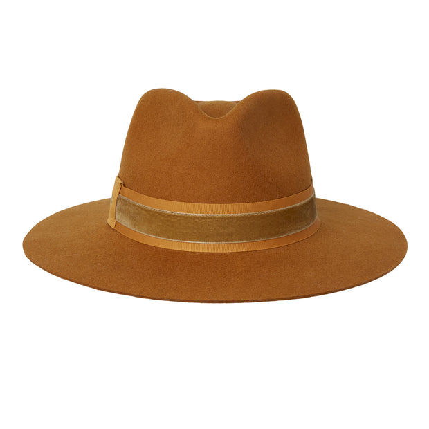 The Golborne Trilby - Gold with Gold Velvet Band