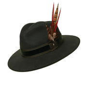 The Golborne Trilby - Racing Green with Forest Velvet Band