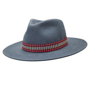 The Hometown Trilby - Petrol blue with woven band