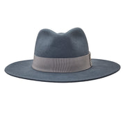 The Hometown Trilby - Petrol blue with plain band