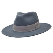 The Hometown Trilby - Petrol blue with plain band