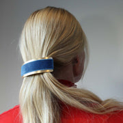 Velvet Barrette Hairclip - Alice in Wonderland Blue