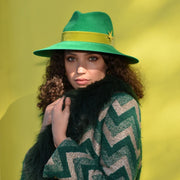 Phoenix Fedora Emerald - With Moss Velvet Band