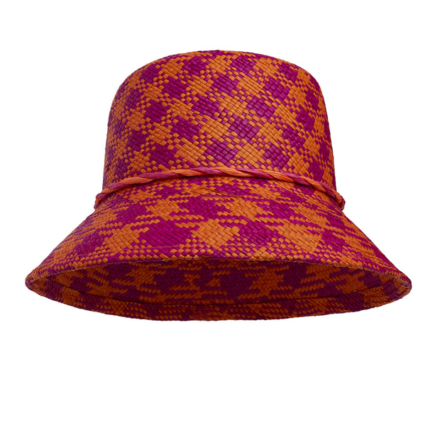 Toquilla Bucket - Pink and Orange